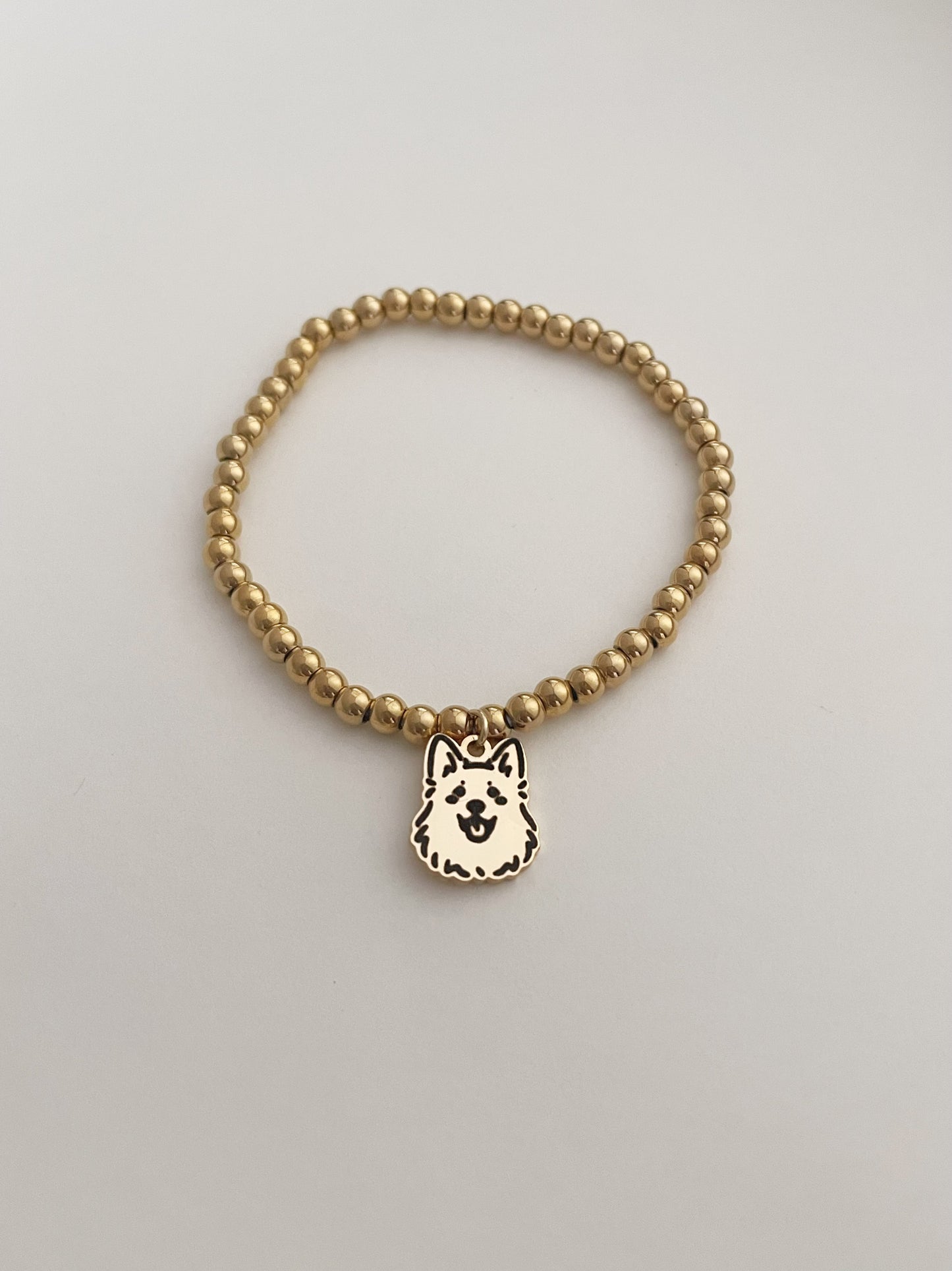 Gold Beads Pet Bracelet