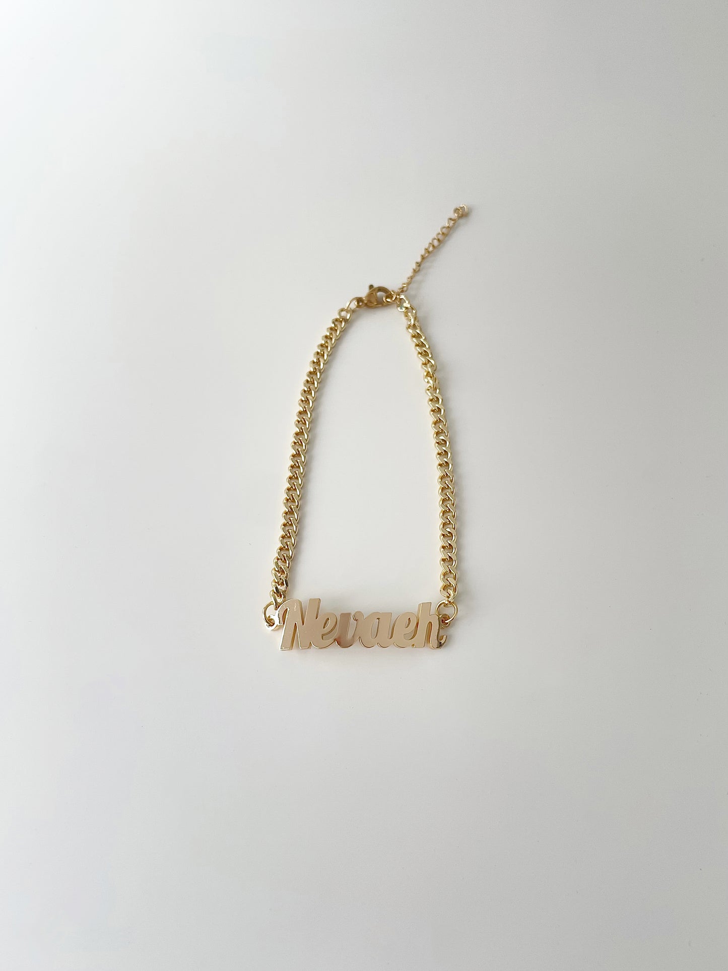 NEVAEH Name Anklet