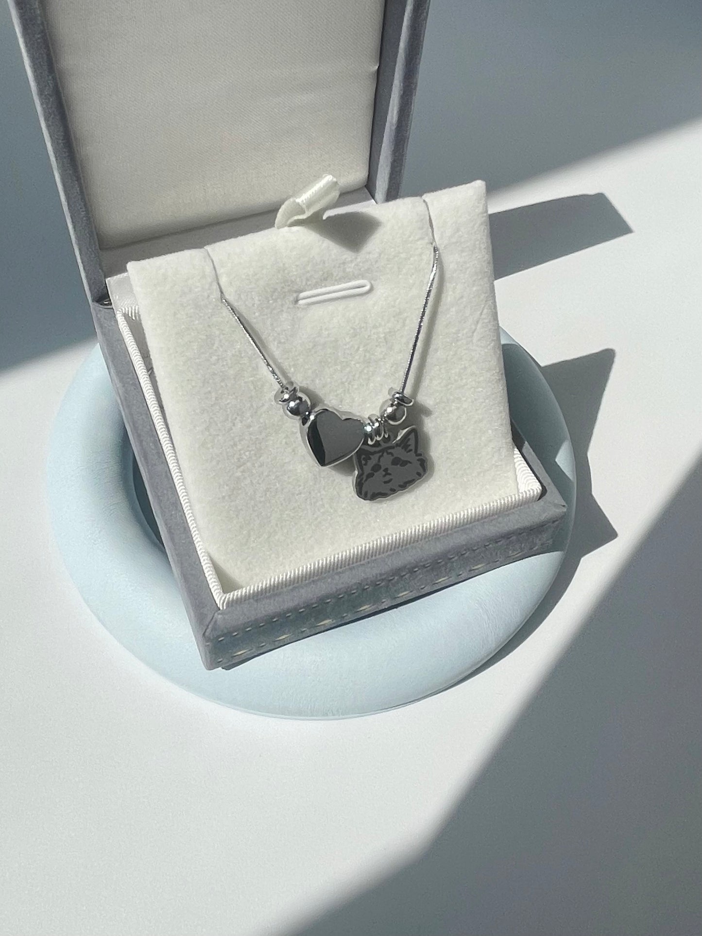 Paw and Heart Necklace