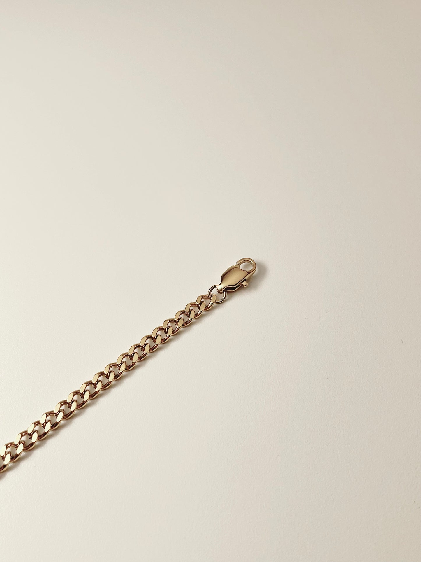 Pet Portrait Mini Cuba Necklace (Gold)