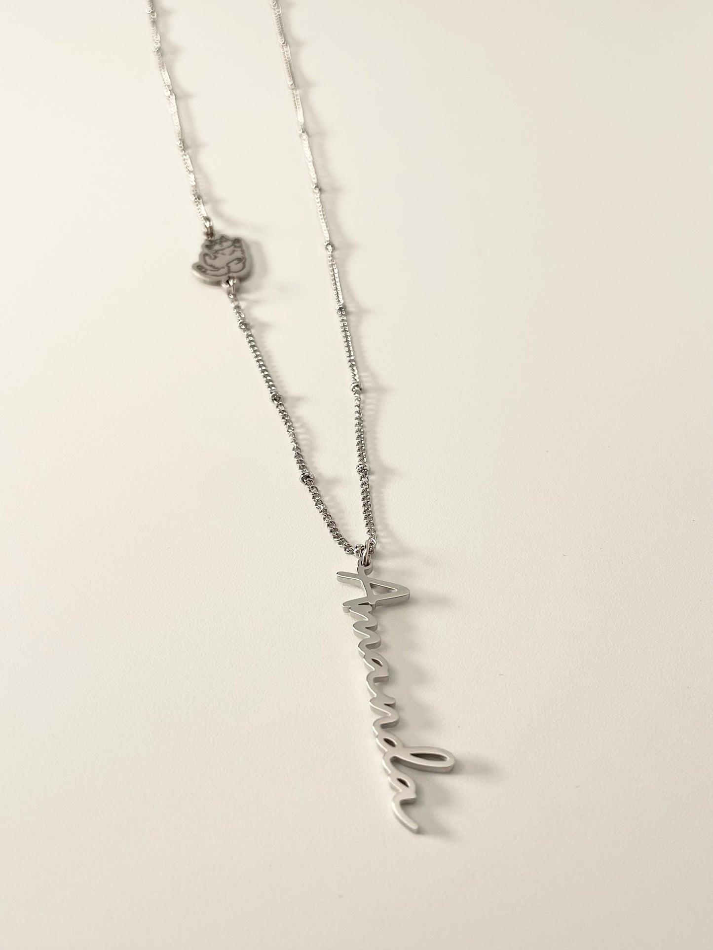 Pet and Name Necklace