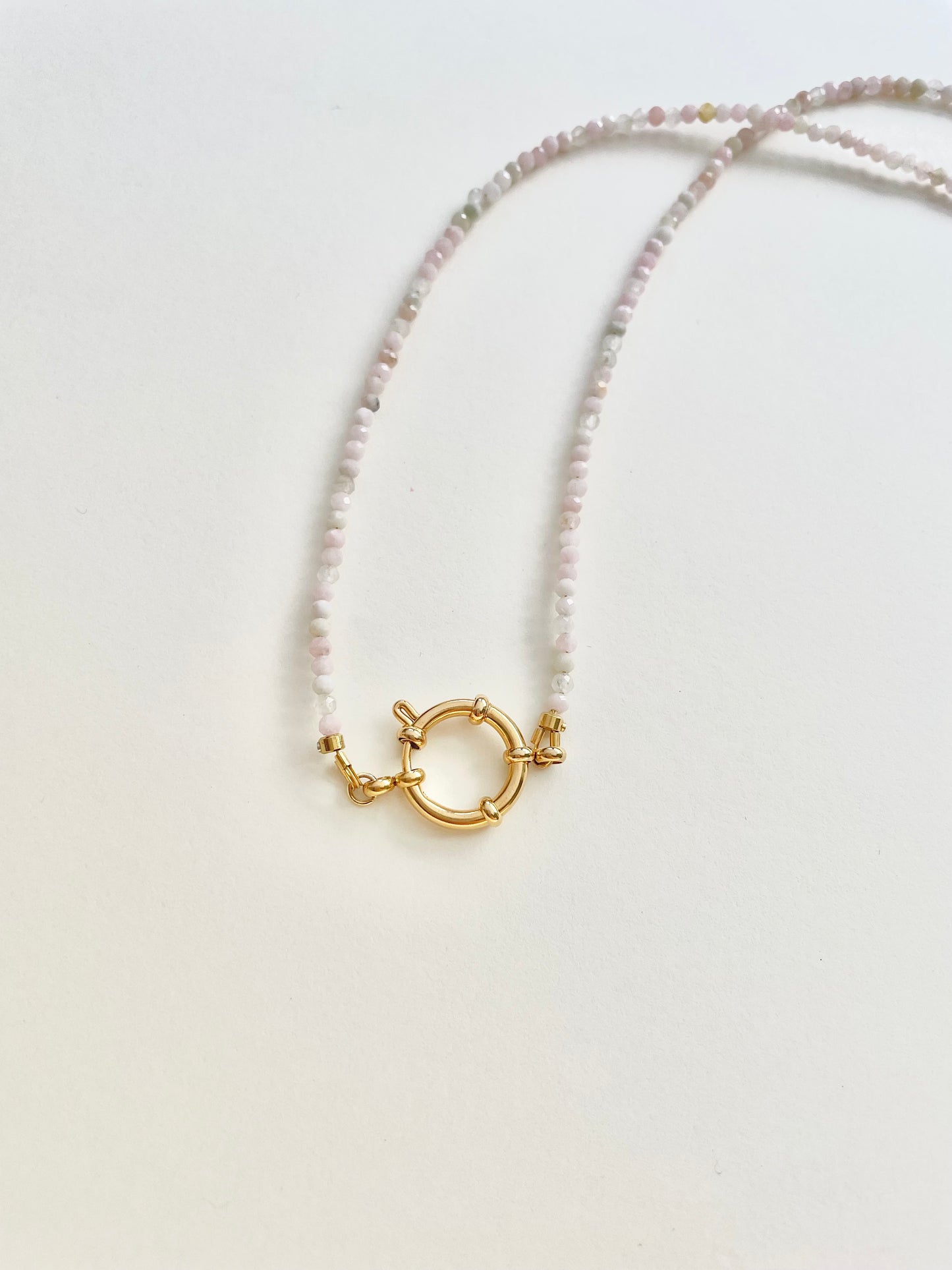 Pink Opal Clasp Chain