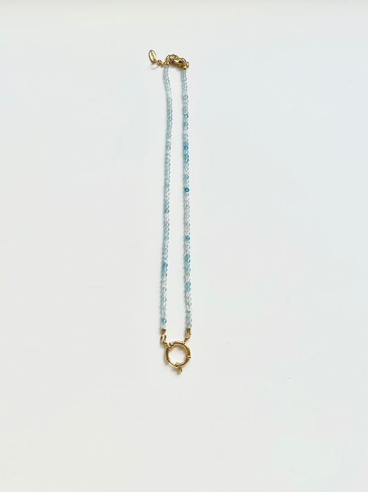 aquamarine clasp chain from Everlyee's Snap N Swap Collection