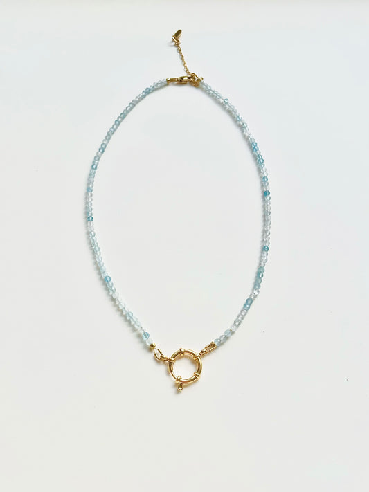 aquamarine clasp chain from Everlyee's Snap N Swap Collection