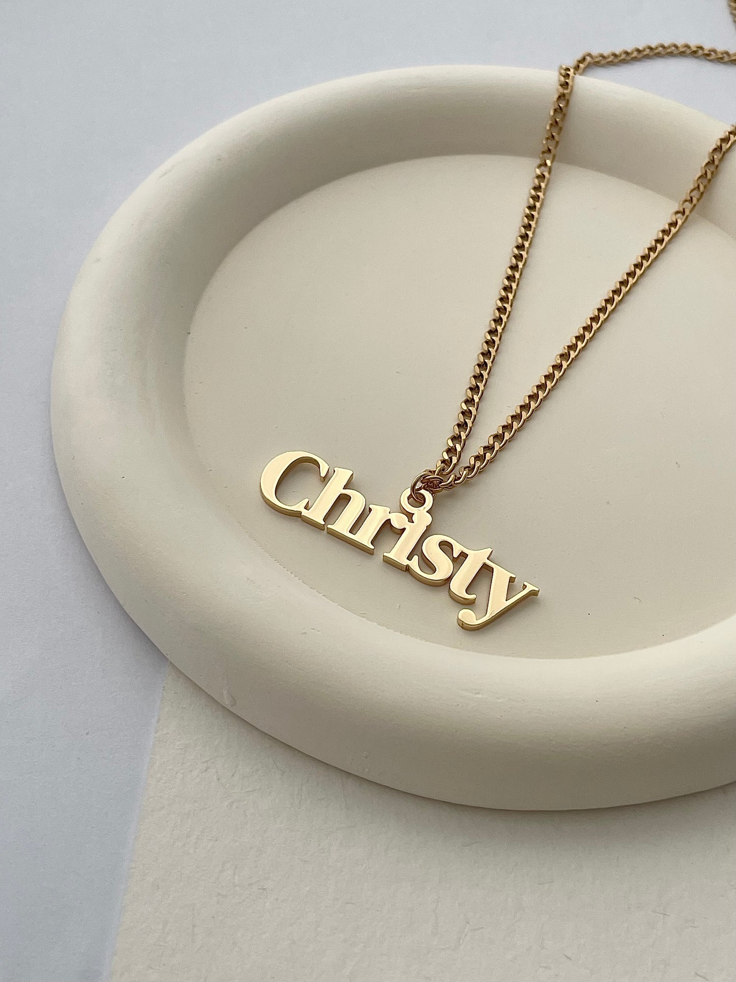 CHRISTY Name Necklace