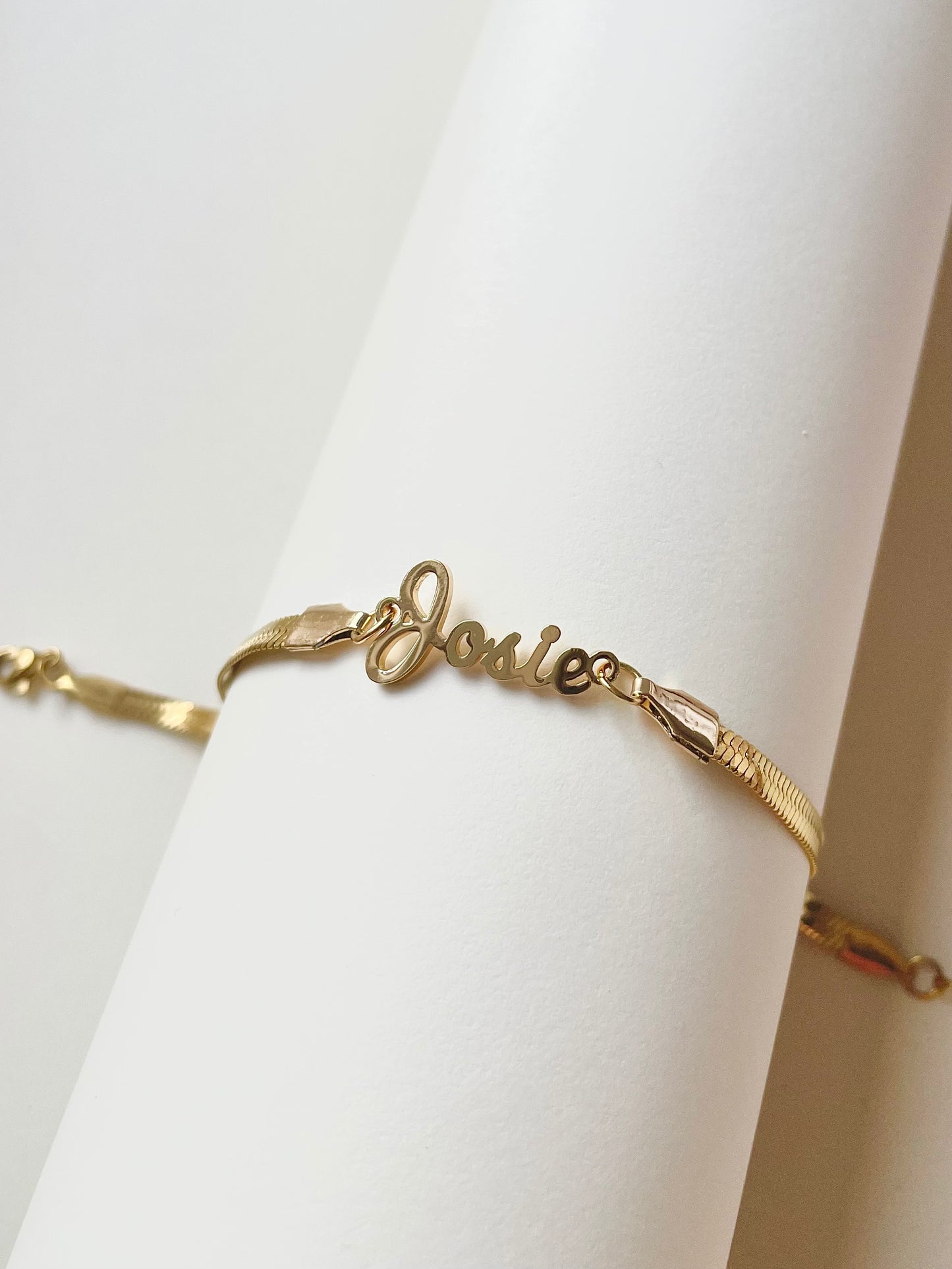 JOSIE Name Anklet