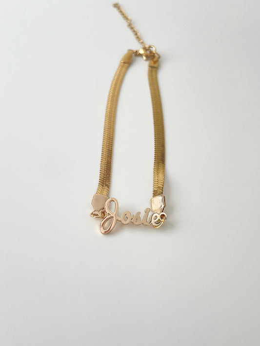 JOSIE Name Anklet