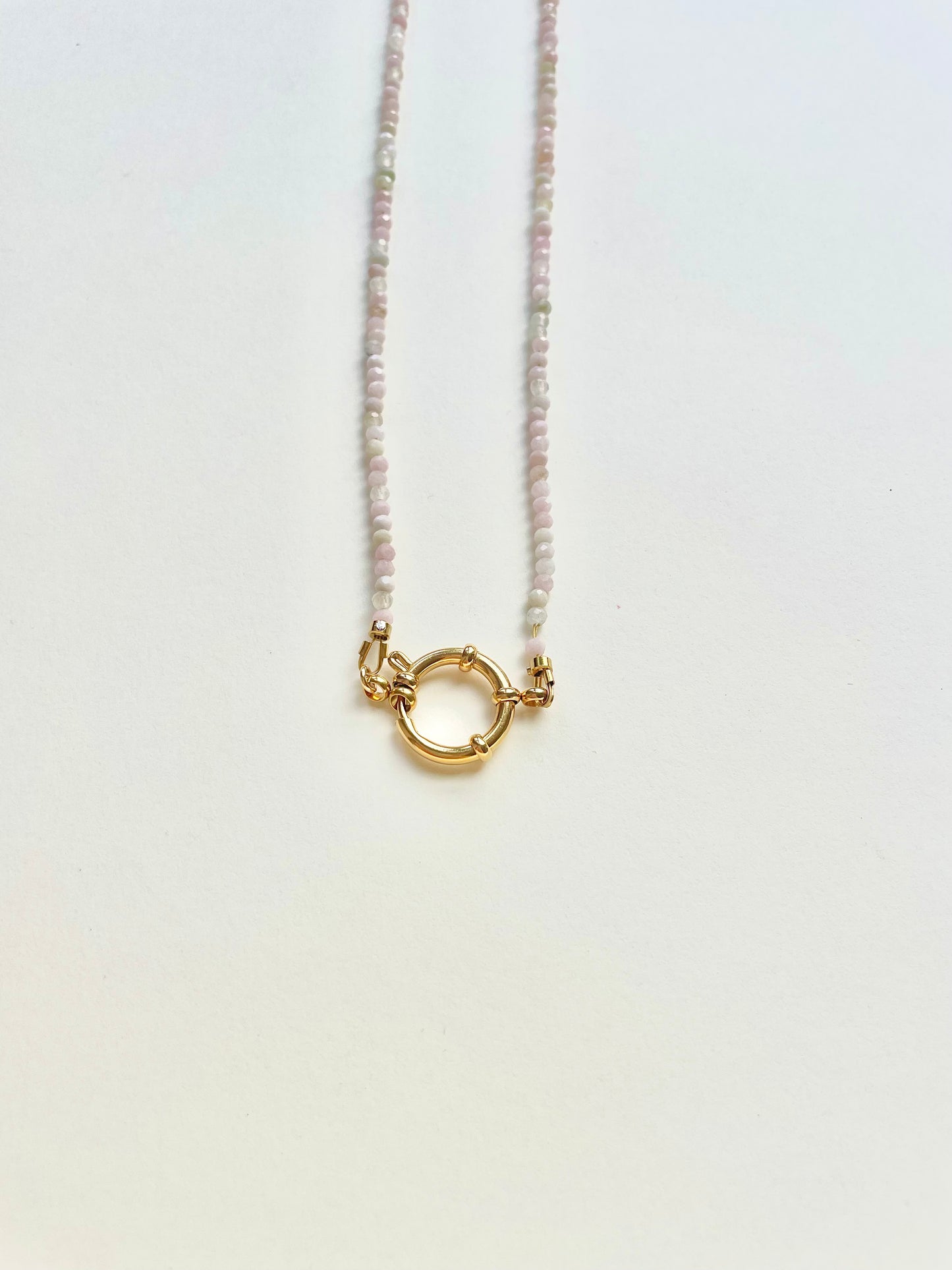 pink opal clasp chain from Everlyee's Snap N Swap Collection
