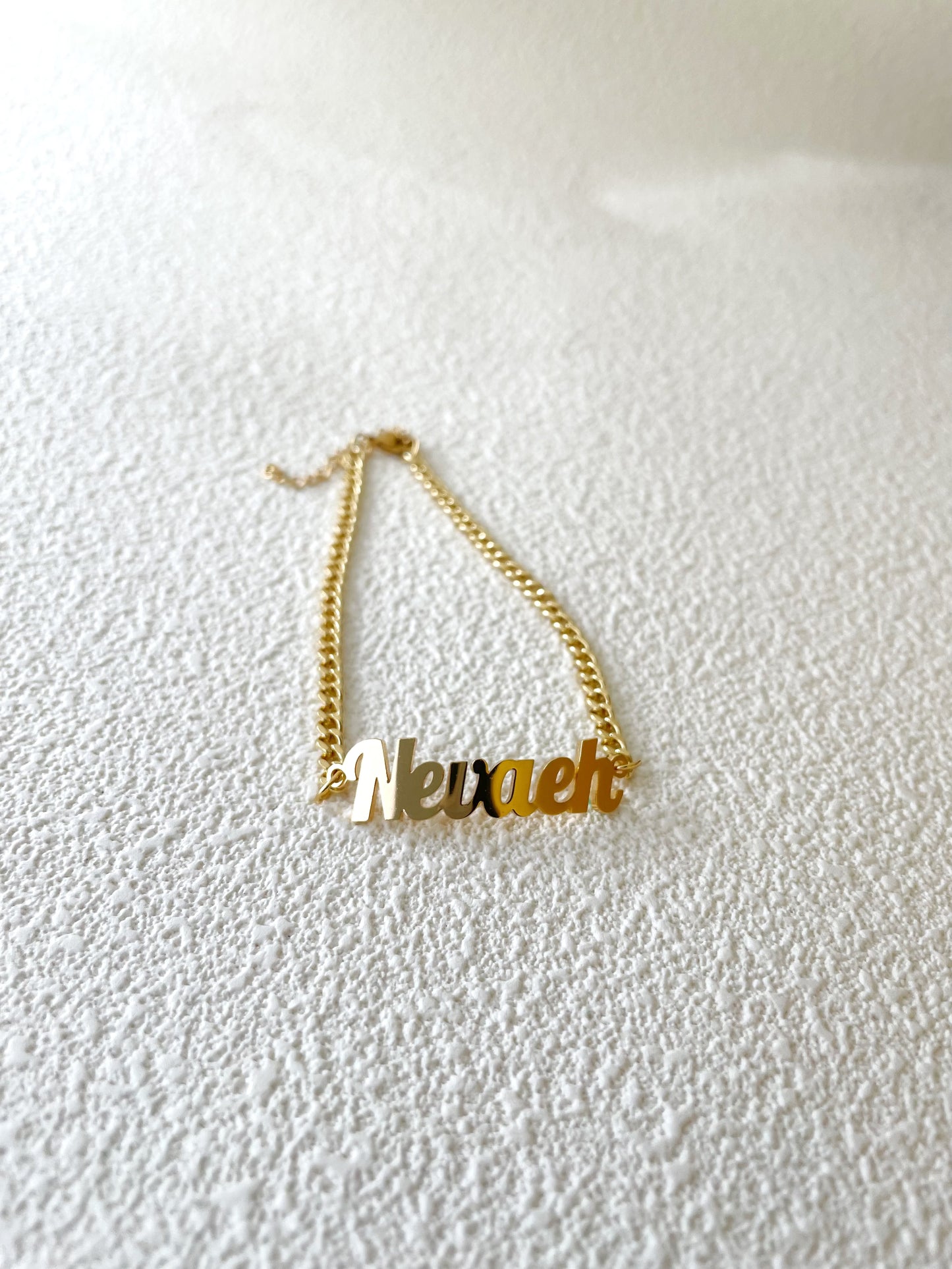 NEVAEH Name Anklet