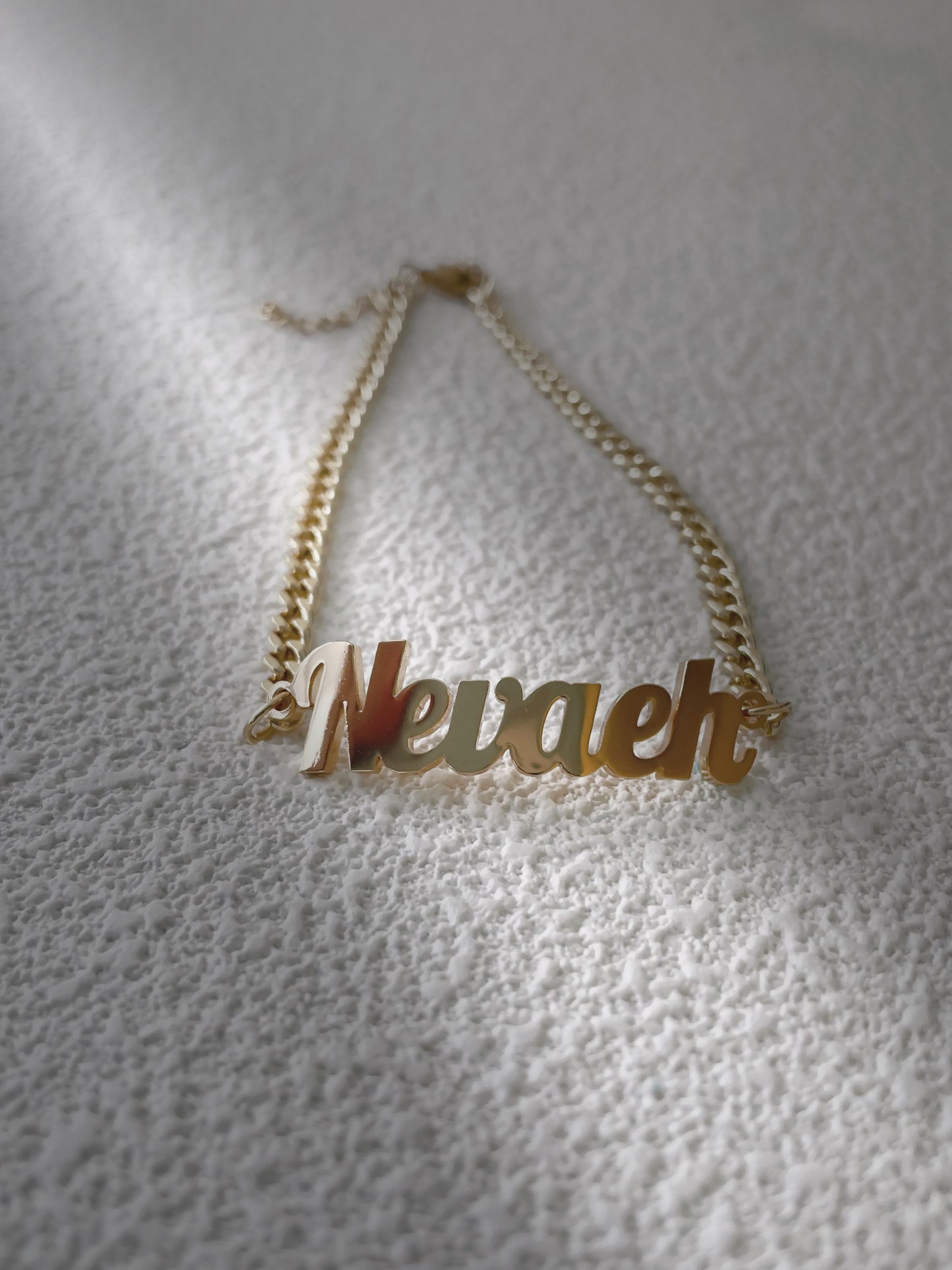 NEVAEH Name Anklet
