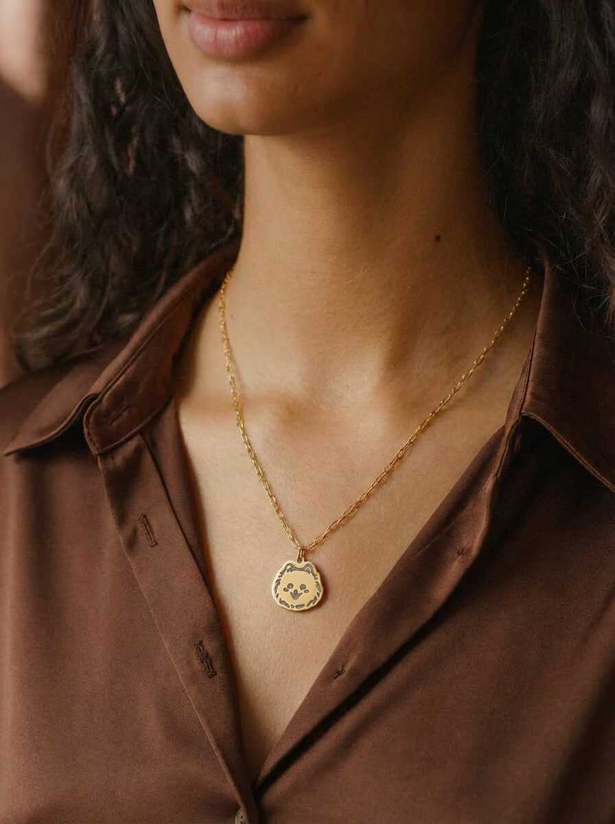 Pet Portrait Mini Clip Chain Necklace