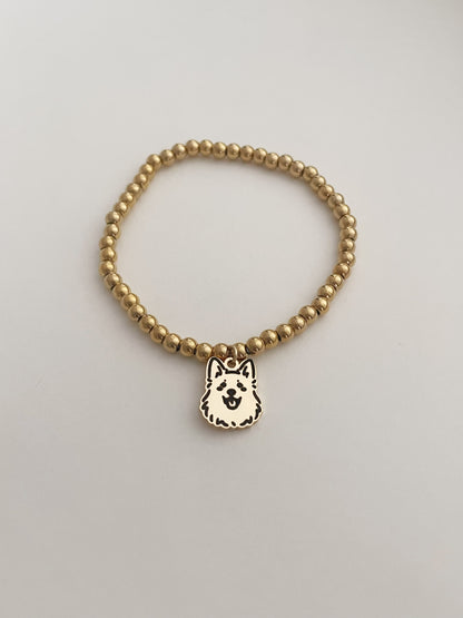 Gold Beads Pet Bracelet