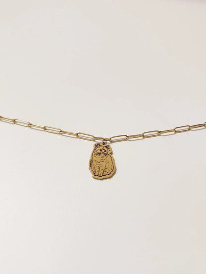 Furry Friends Clip Chain Bracelet (Gold)