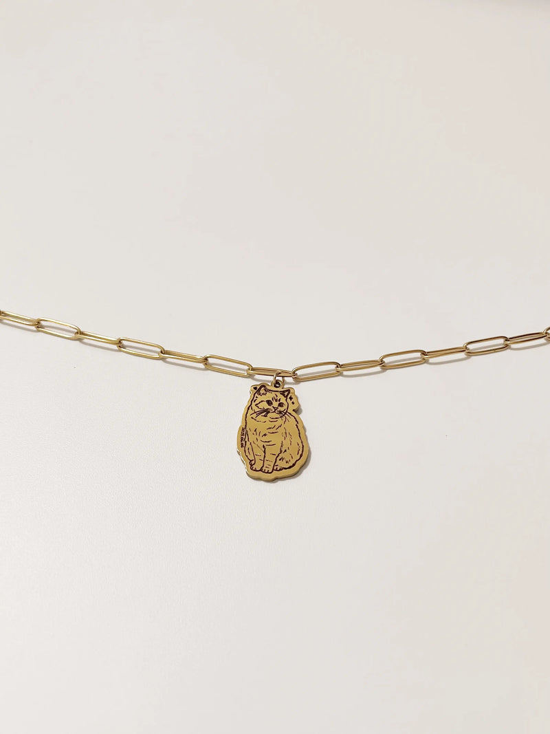 Furry Friends Clip Chain Bracelet (Gold)