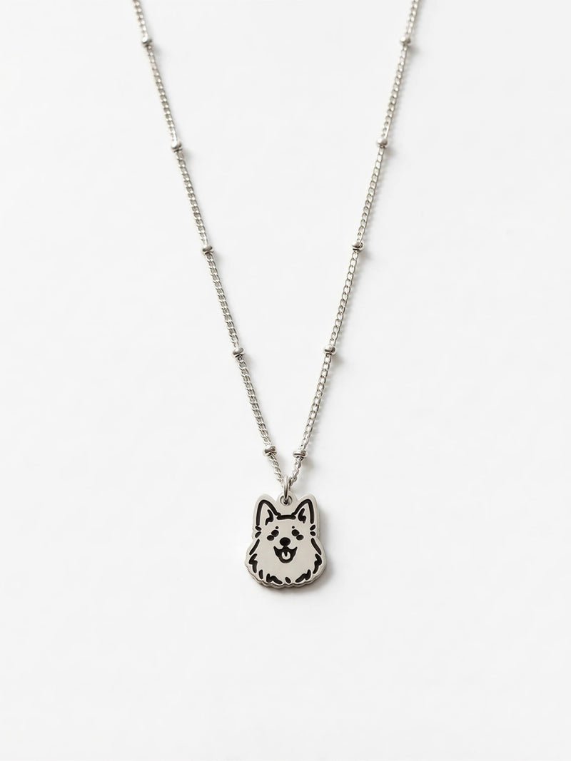 Pet Portrait Beaded Chain Necklace
