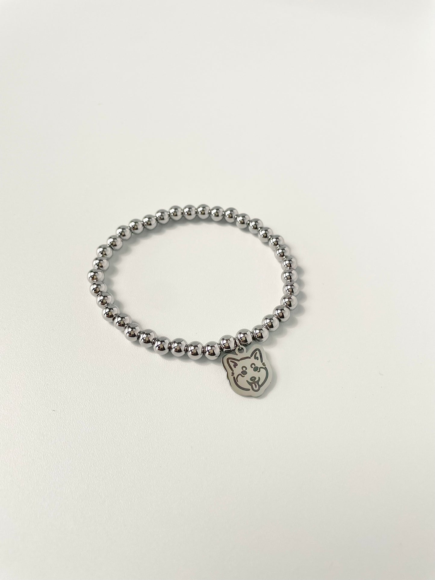 Beads Pet Bracelet (Silver Finishes)