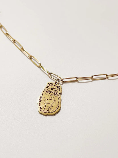 Furry Friends Clip Chain Bracelet (Gold)