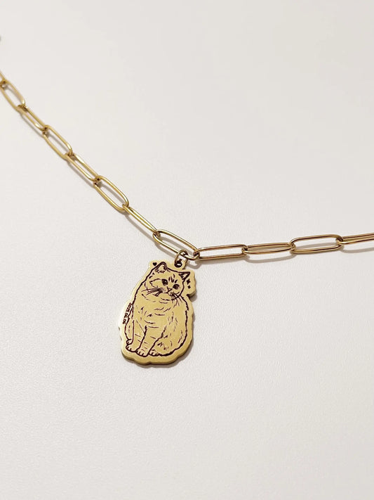 Furry Friends Clip Chain Bracelet (Gold)