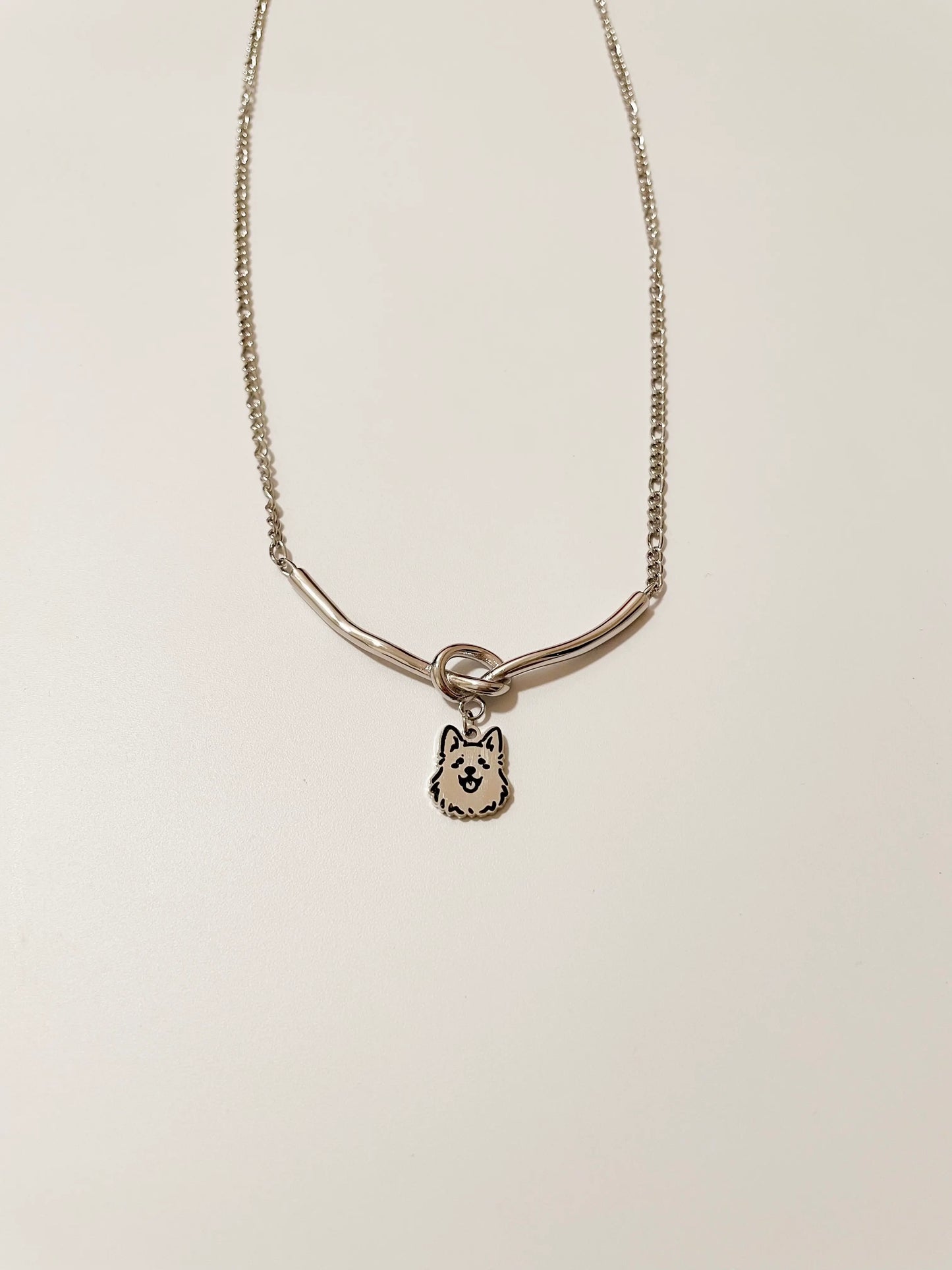 The Love Knot - Pet Portrait Necklace