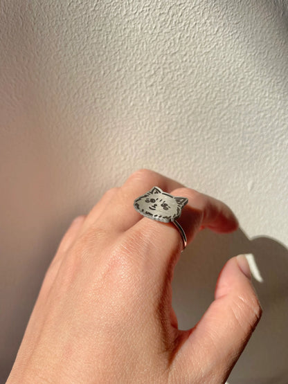 Pet Portrait Anxiety Ring