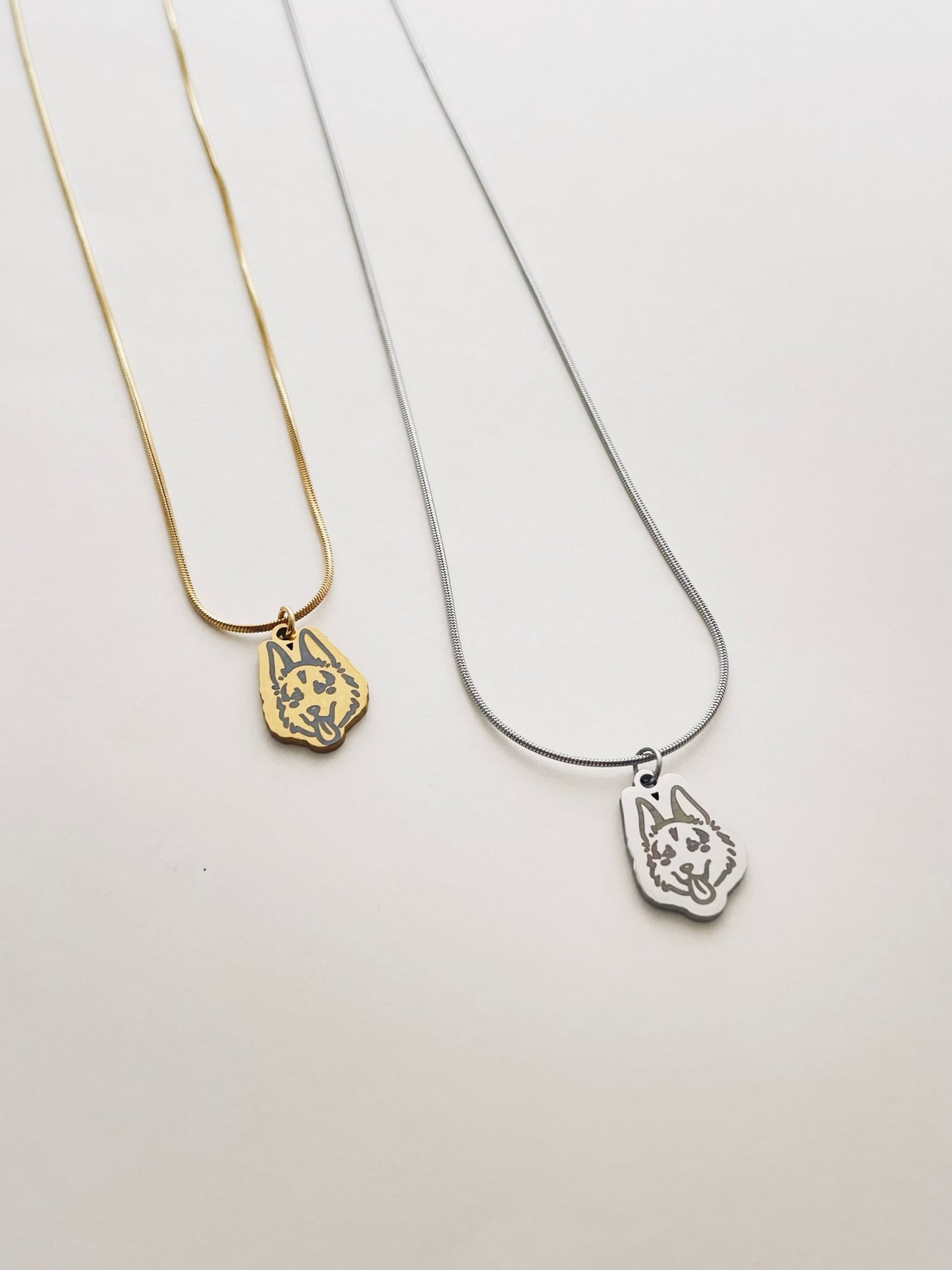 Pet Avatar Herringbone Chain Necklace