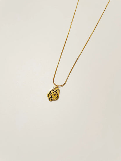 Pet Portrait Box Chain Necklace