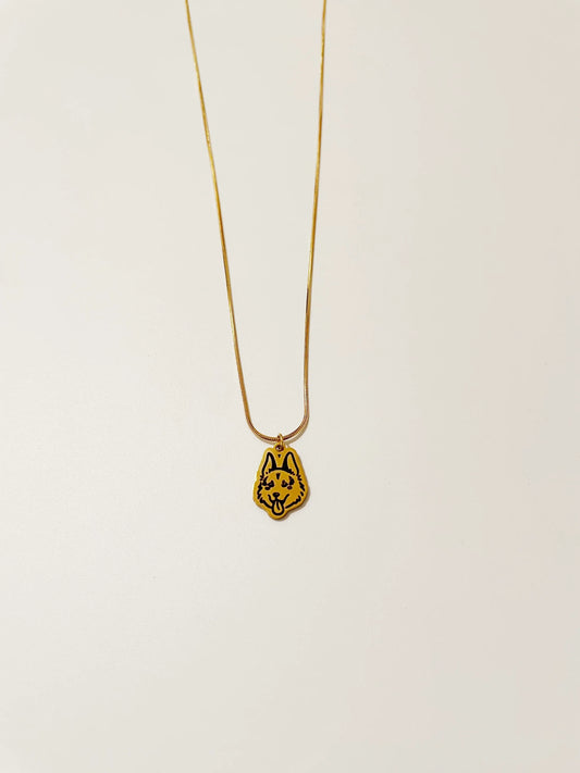 Pet Portrait Box Chain Necklace
