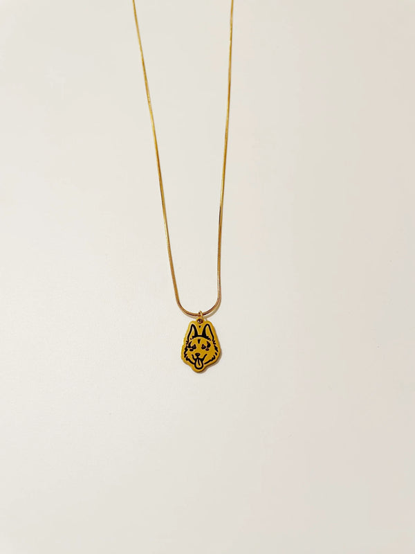 Pet Portrait Box Chain Necklace