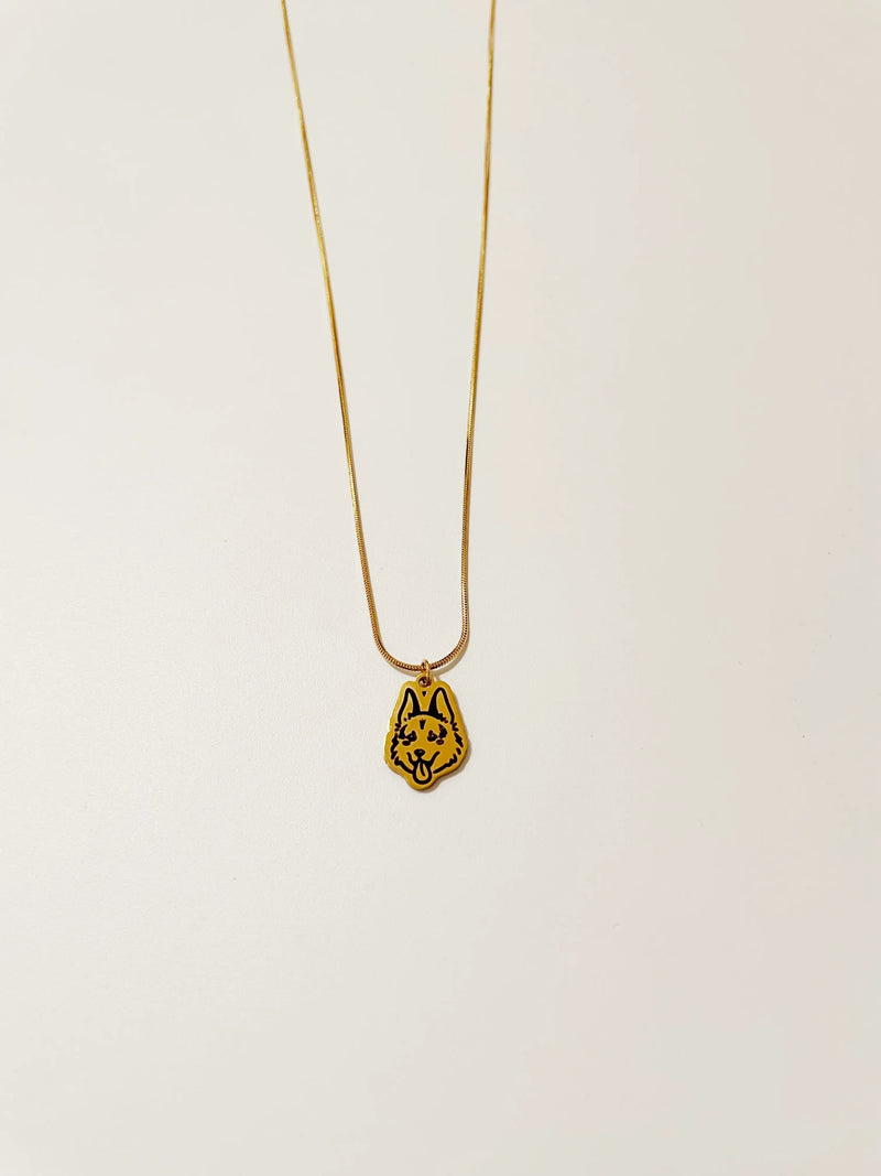 Pet Portrait Box Chain Necklace