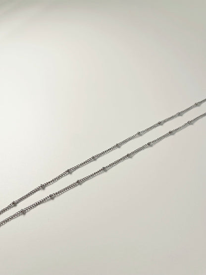 Pet Portrait Beaded Chain Necklace