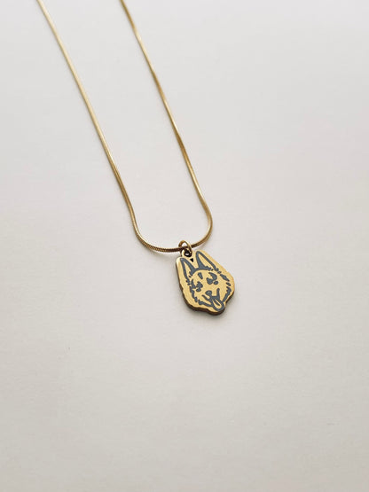 Pet Avatar Herringbone Chain Necklace