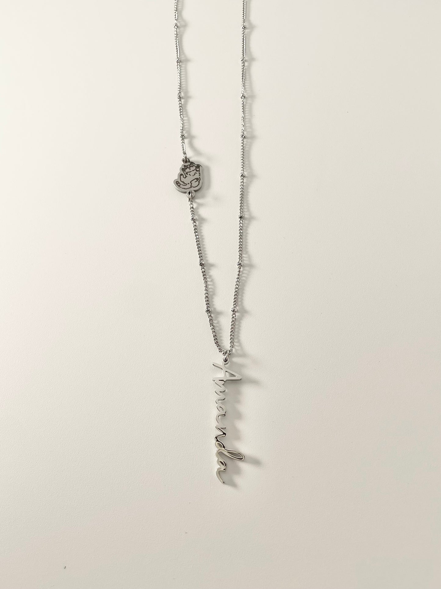 Pet and Name Necklace