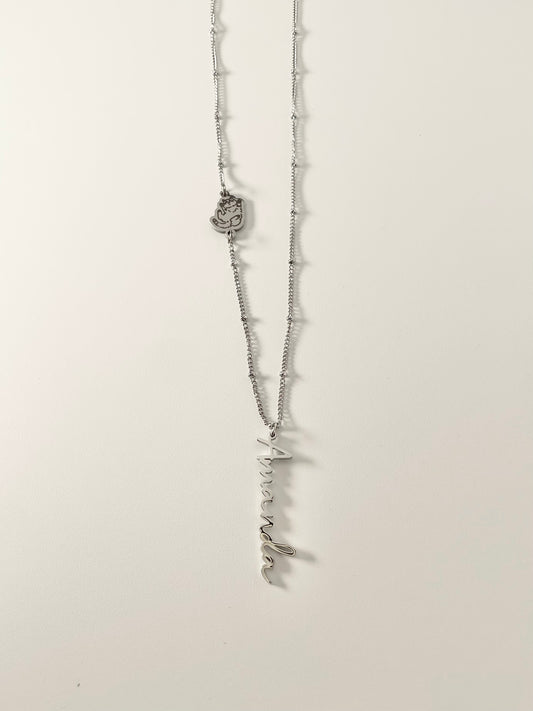 Pet and Name Necklace