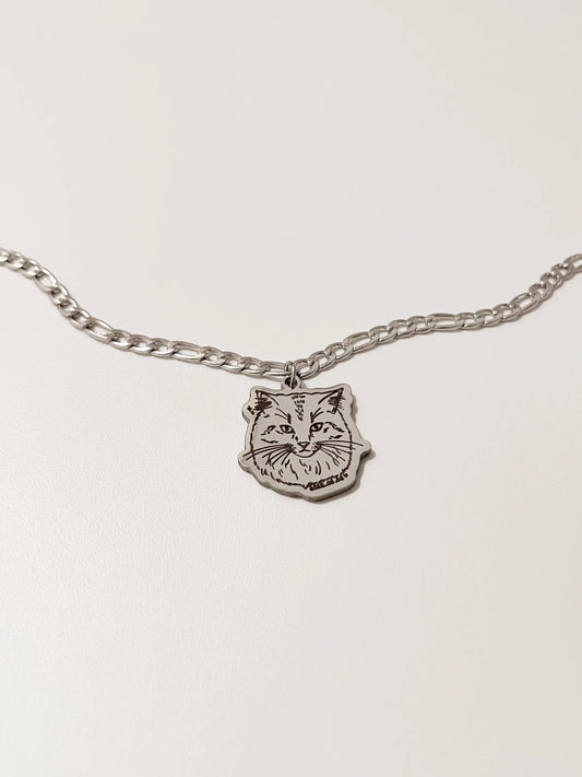 Furry Friends Figaro Chain Bracelet (Silver)