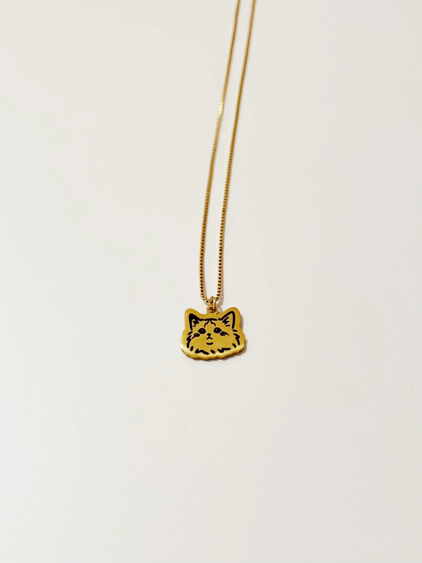 Pet Portrait Herringbone Chain Necklace