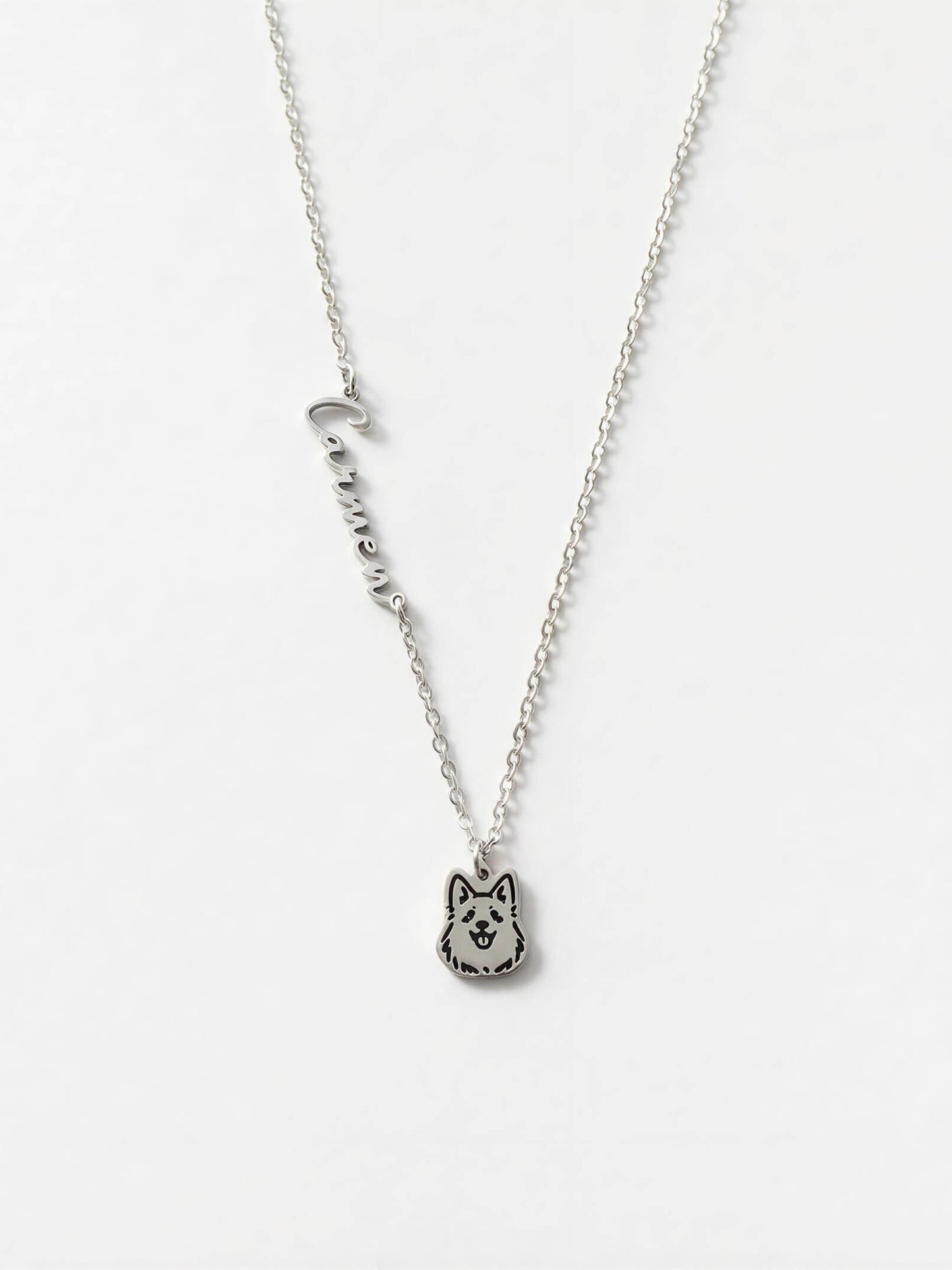 Pet Portrait Name Necklace