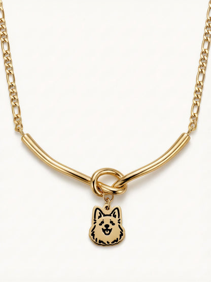 The Love Knot - Pet Portrait Necklace