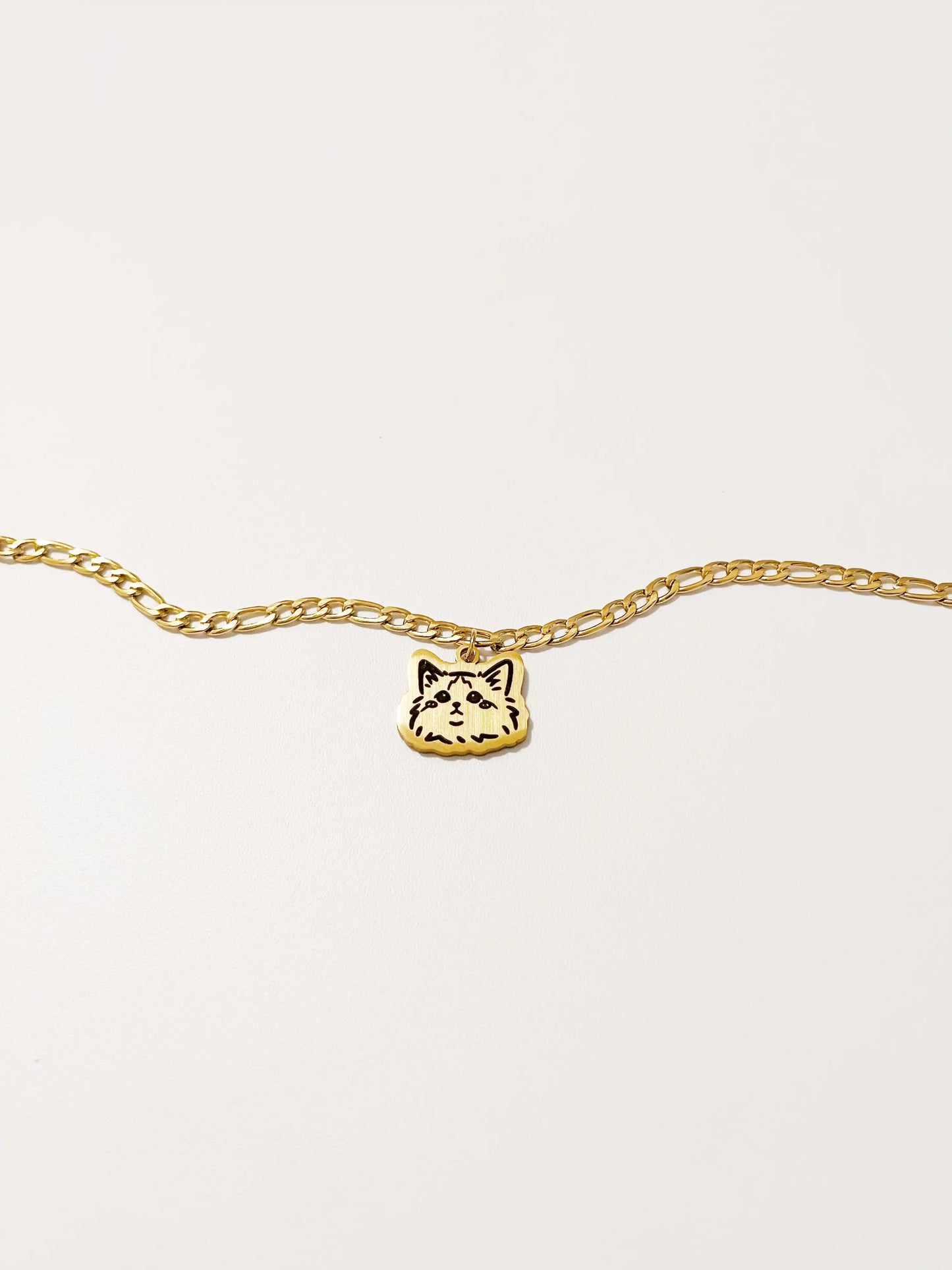 Furry Friends Figaro Chain Bracelet (Gold)