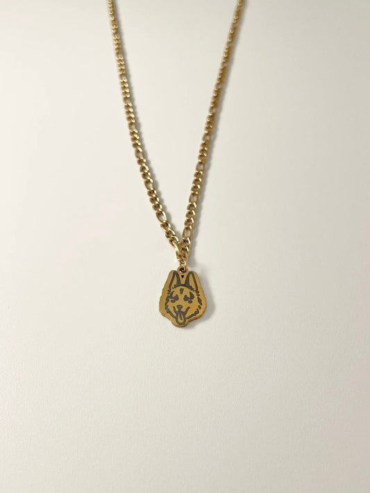 Pet Portrait Figaro Chain Necklace