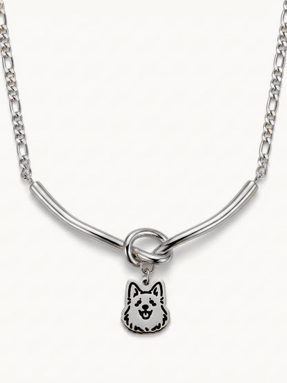 The Love Knot - Pet Portrait Necklace