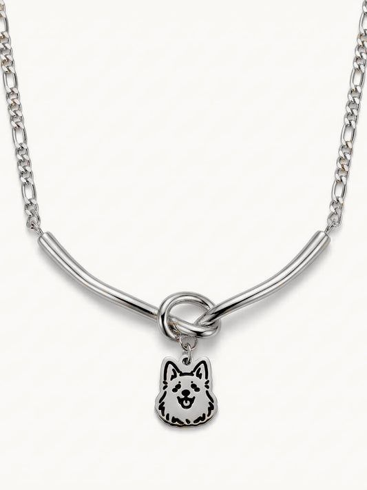 The Love Knot - Pet Portrait Necklace