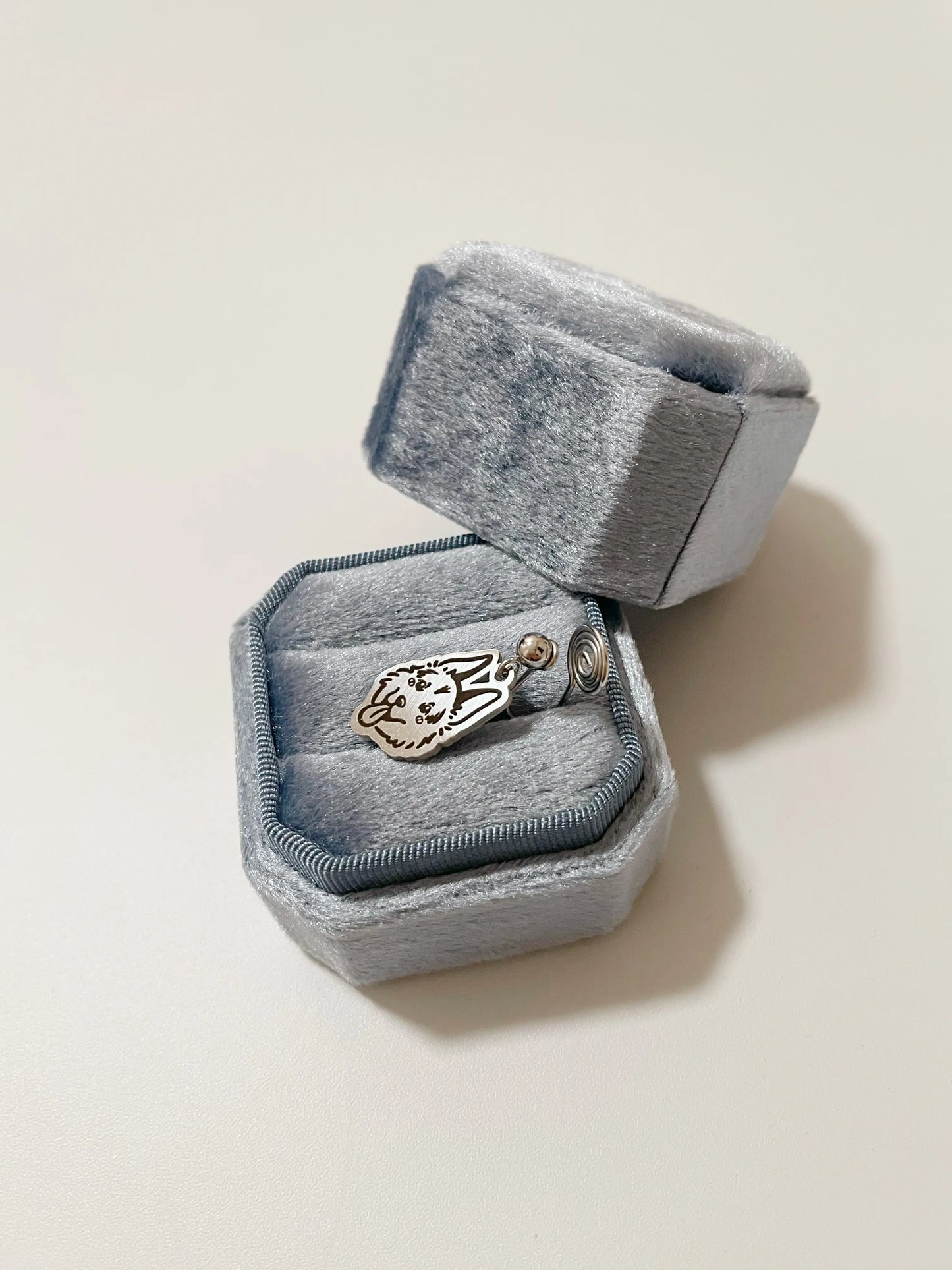 Pet Portrait Clip-on Earrings with Mosquito Clip