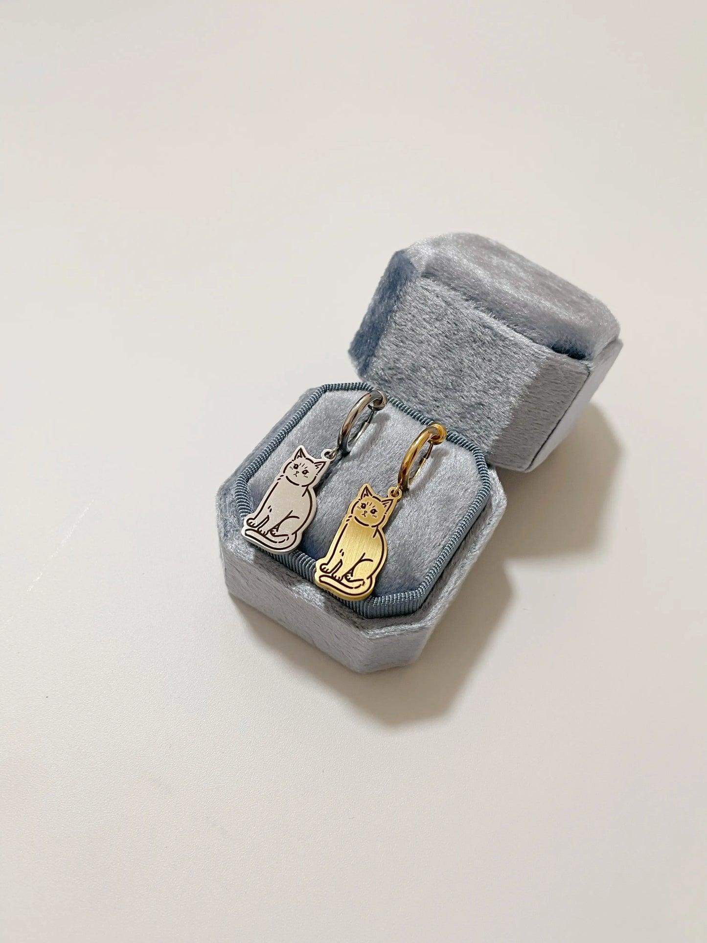 Pet Portrait Clip-on Earrings with Sliding Spring