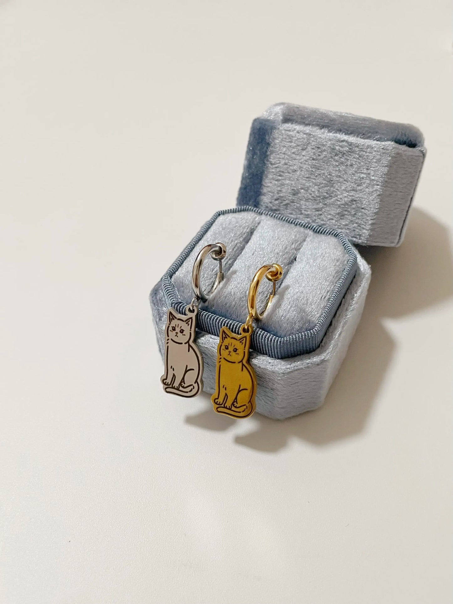 Pet Portrait Clip-on Earrings with Sliding Spring